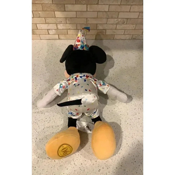 Rare Mickey Mouse Plush 90th Anniversary Birthday Outfit Disney Parks b25 - Picture 3 of 6